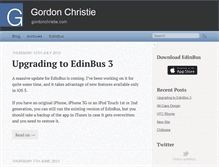 Tablet Screenshot of gordonchristie.com